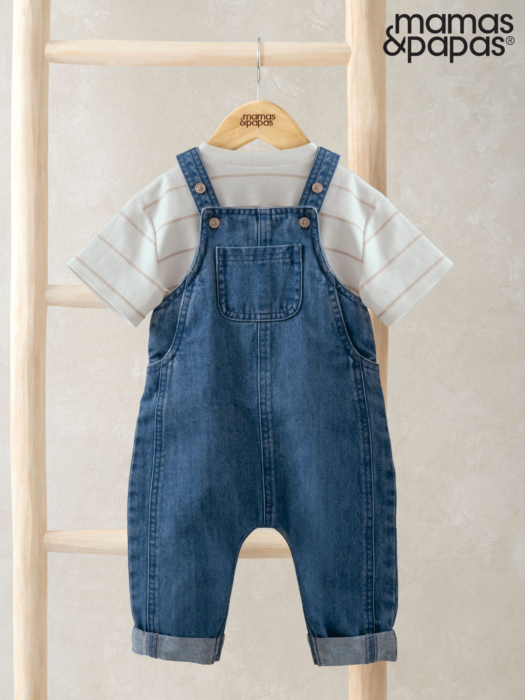 Buy Dungaree Set Denim Baby Online | Next UK