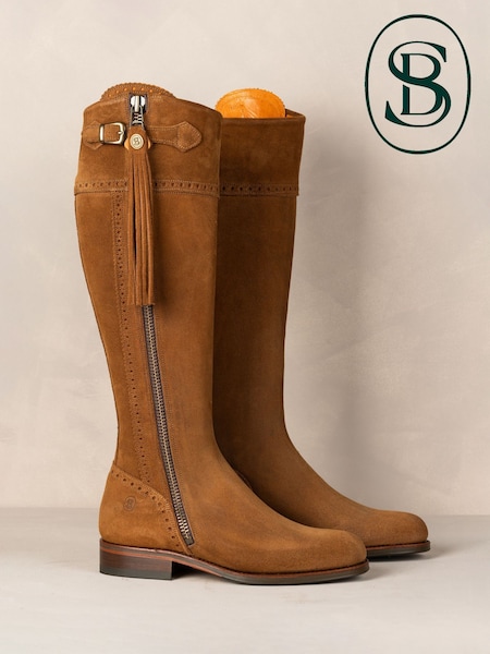 Spanish Boot Co Brown Tall Spanish Riding Boots (F67868) | £325