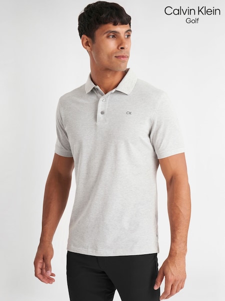 Calvin Klein Silver Golf Planet Polo Shirt (F68056) | £40