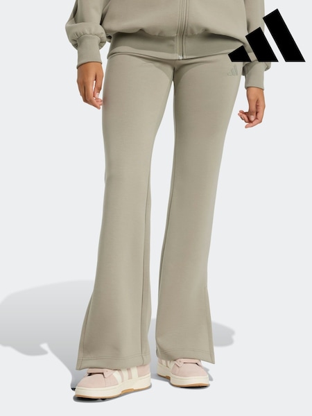 adidas Silver ALL SZN Soft Lux Flared Trousers (F68175) | £55