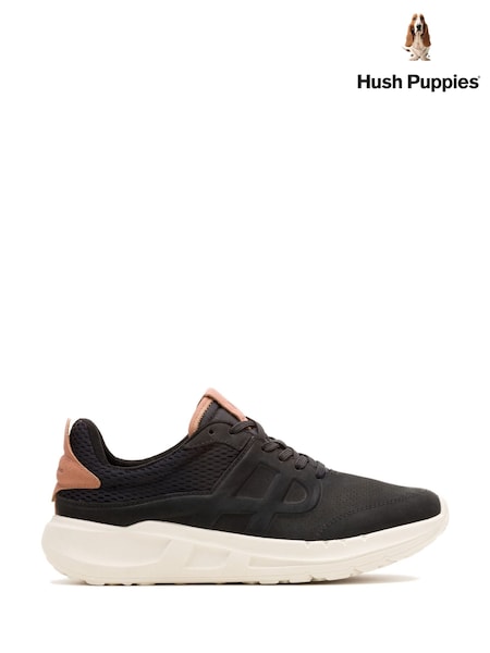 Hush Puppies Seventy8 Runner Black Trainers (F68201) | £85