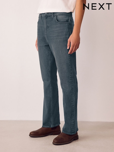 Grey Tint Bootcut Vintage Wash Denim Jeans (F68291) | £32