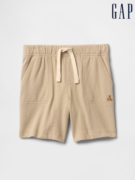 Gap Beige Cotton Pull On Shorts (6mths-5yrs) (F68320) | £8