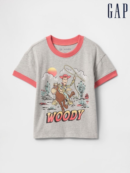 Gap Grey Woody Disney Short Sleeve Graphic T-Shirt (6mths-5yrs) (F68323) | £14