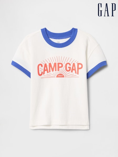 Gap White Cotton Short Sleeve T-Shirt (6mths-5yrs) (F68336) | £10