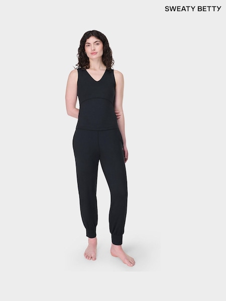 Sweaty Betty Black 29 inch inside seam Gaia 27 Performance Yoga Trousers (F68799) | £90