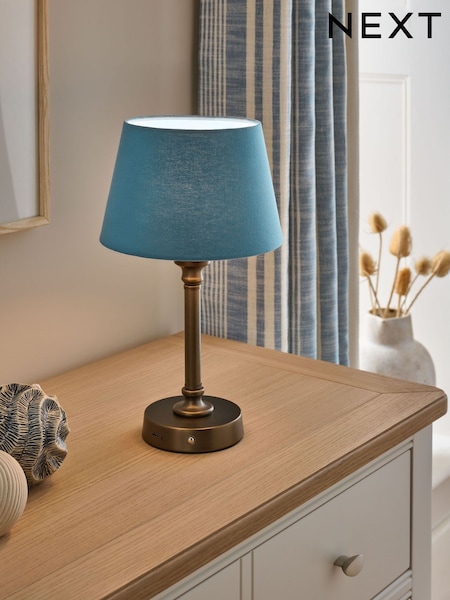 Blue Plain Lamp Shade (F68876) | £16 - £32