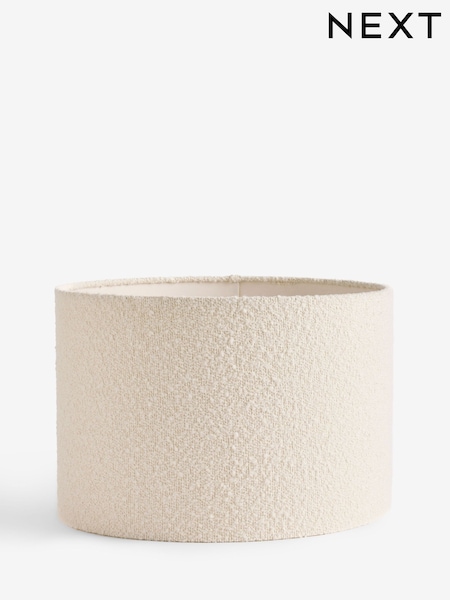 Natural Boucle Lamp Shade (F68881) | £20 - £38