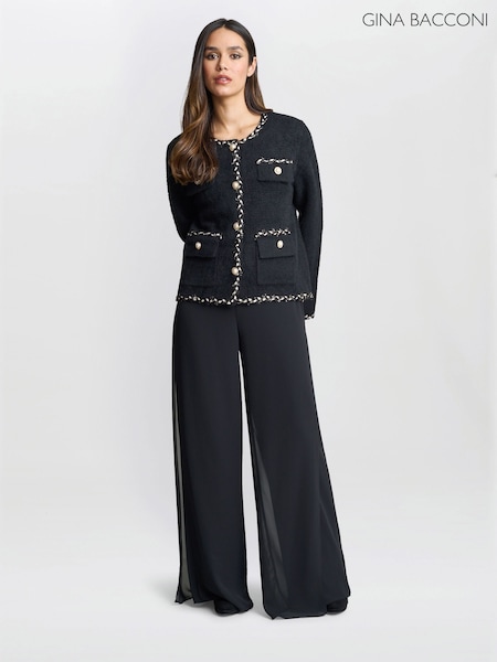 Gina Bacconi Christy Pearl Button Jacket (F68994) | £90