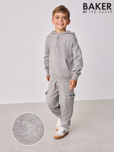 Baker by Ted Baker Knitted Funnel Zip Neck Top and Jogger Set (F69022) | £35 - £40