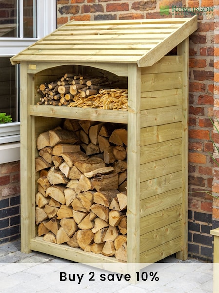 Rowlinson Natural Premium Heritage Single Garden Log Store (F69092) | £266