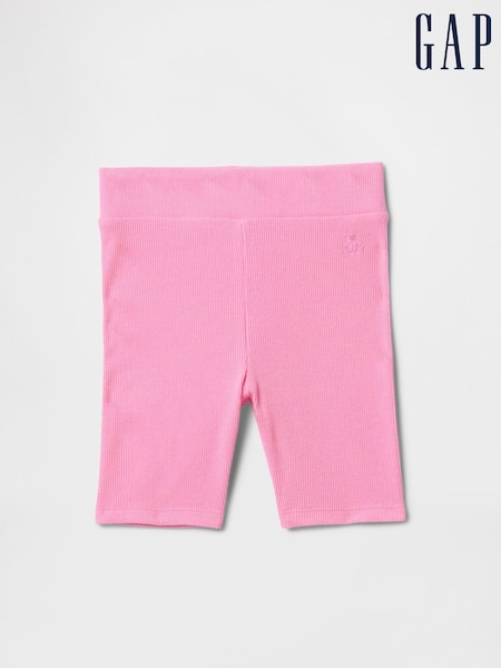 Gap Pink Ribbed Cycling Shorts (6mths-5yrs) (F69140) | £8