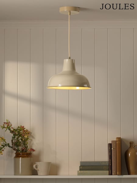 Joules Natural Hatfield Industrial Pendant Ceiling Light (F69249) | £60