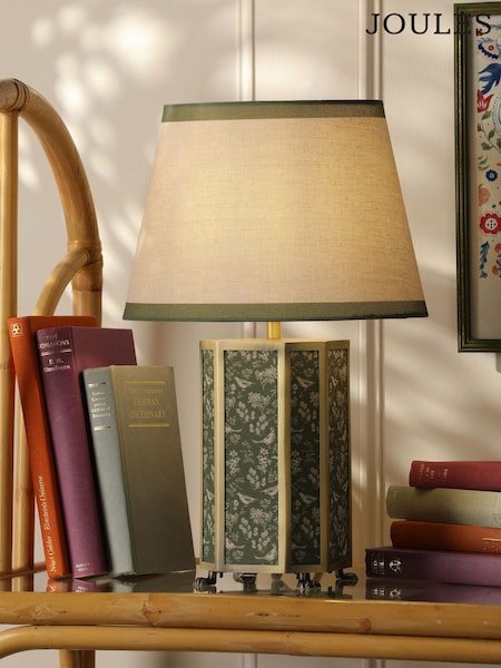 Joules Green Helmingham Antique Brass Claw Foot Table Lamp (F69264) | £80