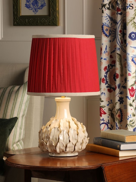 Joules Cream Chatsworth Tall Ceramic Table Lamp (F69266) | £110