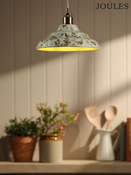 Joules Green Audley Ceramic Printed Light Shade (F69276) | £95
