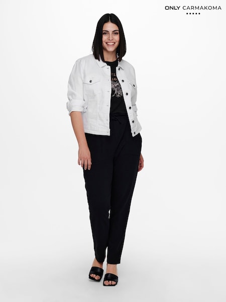 ONLY Curve White Denim Jacket (F69310) | £35