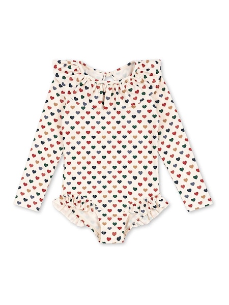 Konges Sløjd Cream Manuca Long Sleeve Swimsuit (F69449) | £47.50