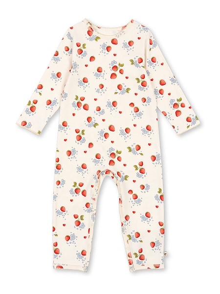 Konges Sløjd Cream Baby Onesie Basic Footless 100% Cotton Sleepsuit (F69460) | £33