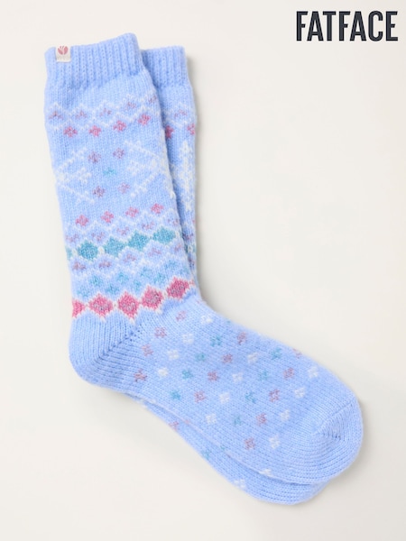 FatFace Blue Fairisle Super Soft Socks (F69488) | £12.50