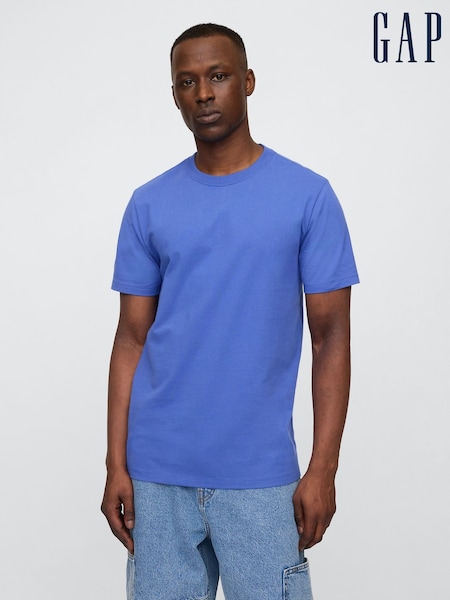 Gap Blue Short Sleeve Everyday 100% Cotton Crew Neck T-Shirt (F69865) | £12