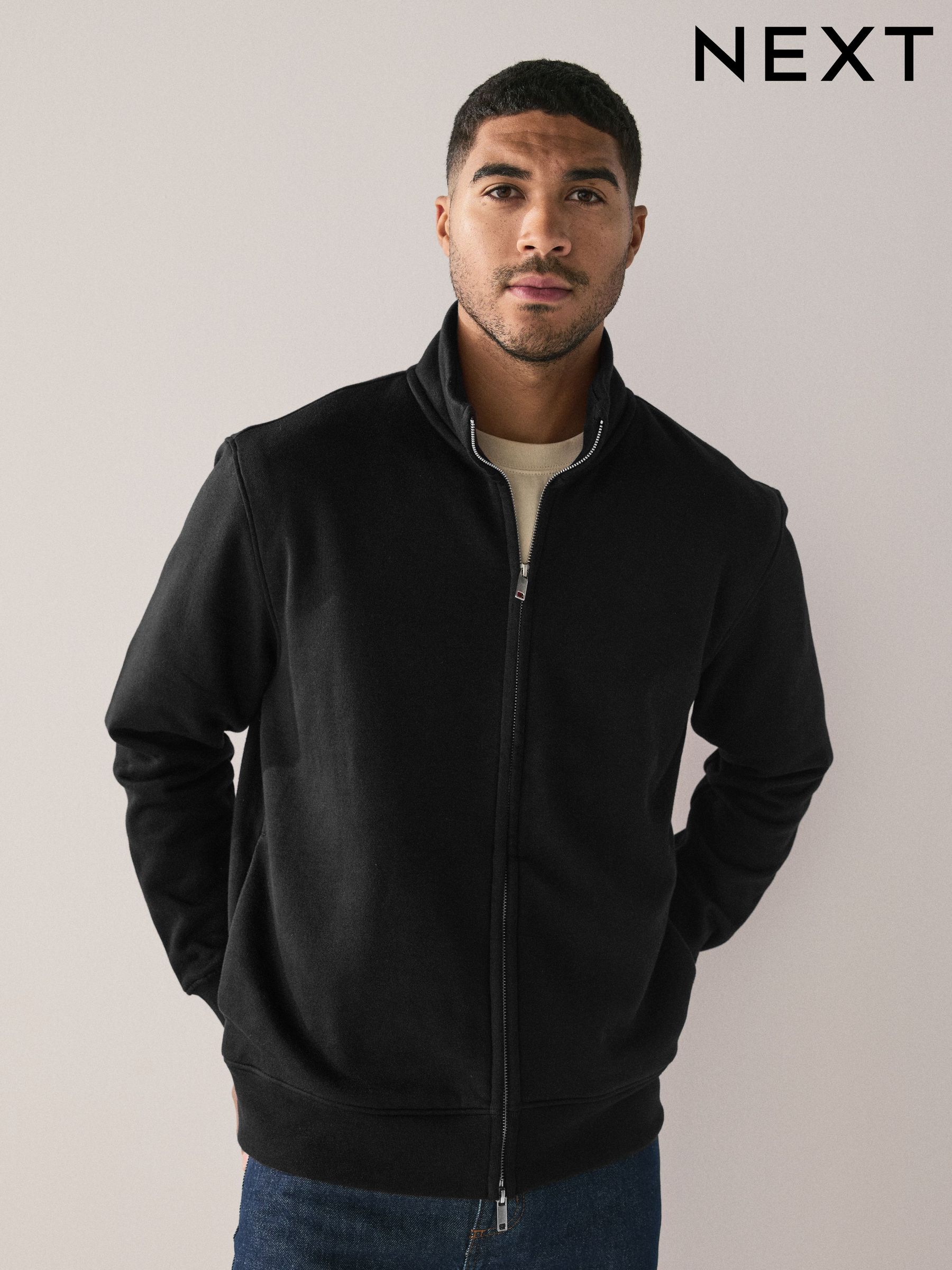 funnel neck fleece hoodie