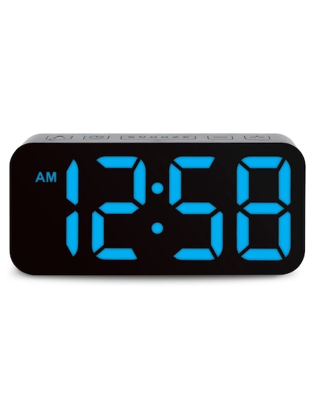 Acctim Clocks Black Ramone LED Colour Change Alarm Clock (F70095) | £25