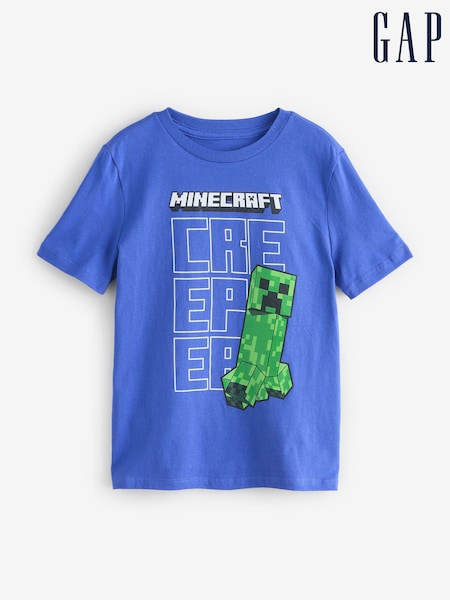 Gap Blue Minecraft Graphic T-Shirt (4-13yrs) (F70149) | £16