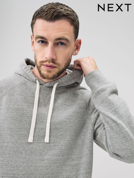 Grey Heavyweight Washed Hoodie (F70406) | £38