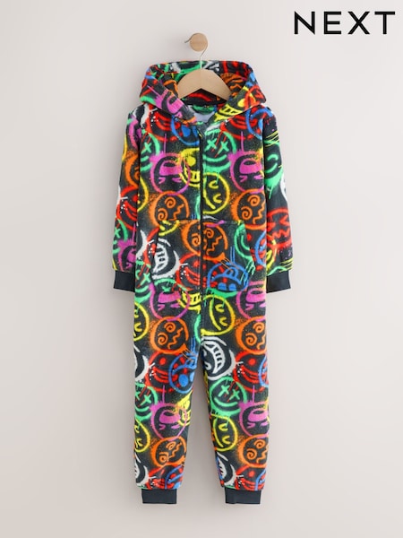 Multi Happy Face Fleece All-In-One (5-16yrs) (F70618) | £21 - £33