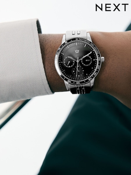 Gun Metal/Black Bracelet Watch (F70673) | £50