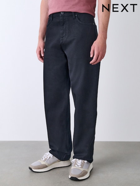Black Relaxed Fit Motionflex Jeans (F70783) | £38