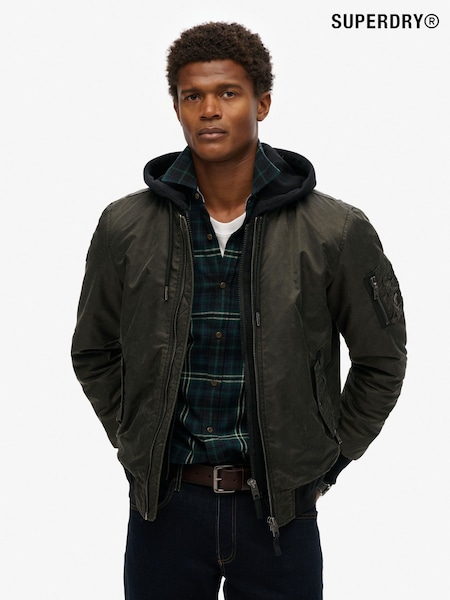 Superdry Green Military MA1 Bomber Jacket (F70995) | £95
