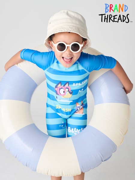Brand Threads Blue Boys Swim Set (F71001) | £22