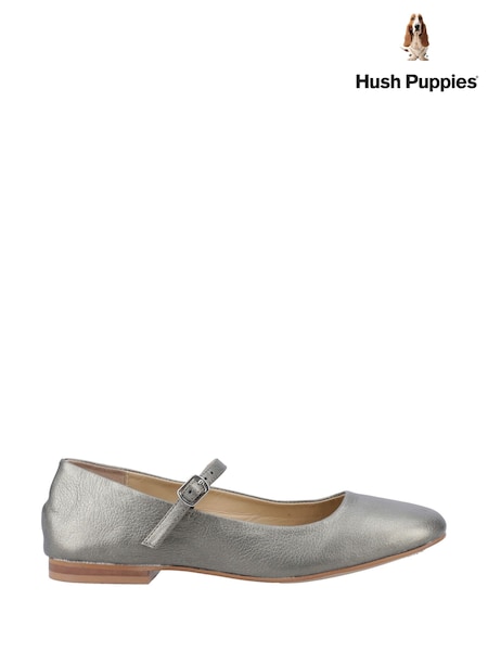 Hush Puppies Metallic Pasha Leather Ballerinas (F71254) | £65
