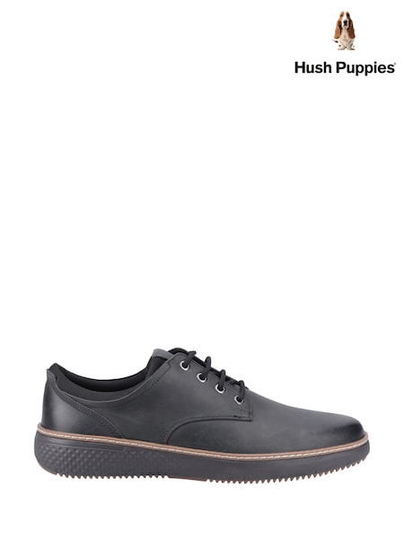 Hush Puppies Kash Lace Up Black Shoes (F71262) | £80