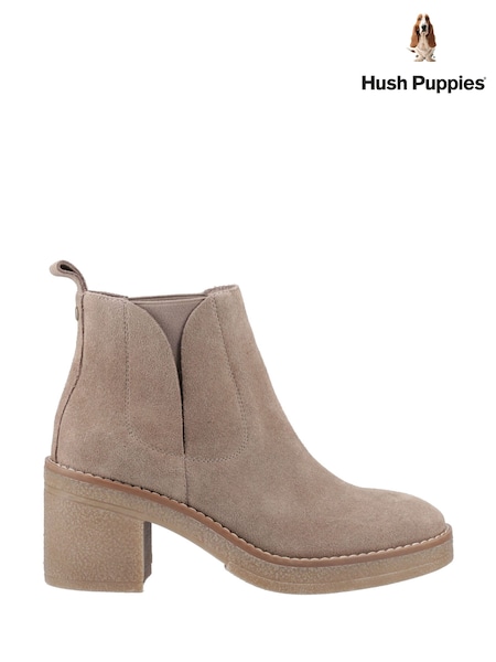 Hush Puppies Felicia Chelsea Brown Boots (F71265) | £95