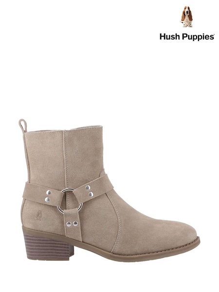 Hush Puppies Iria Buckle Brown Boots (F71303) | £100