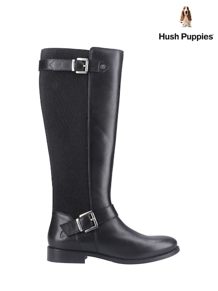 Hush Puppies Daphne Long Black Boots (F71313) | £130