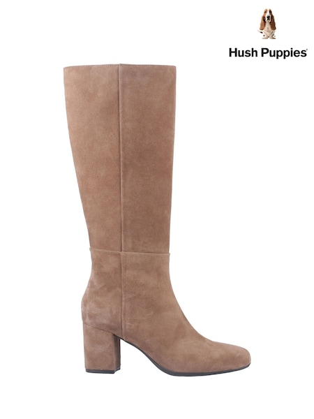 Hush Puppies Oprah Long Brown Boots (F71322) | £130