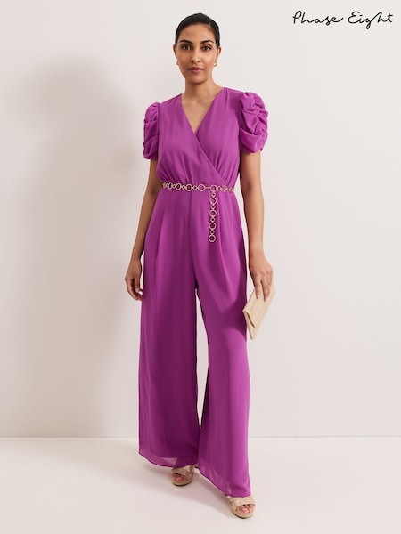 Phase Eight Purple Petite Helene Jumpsuit (F71512) | £149