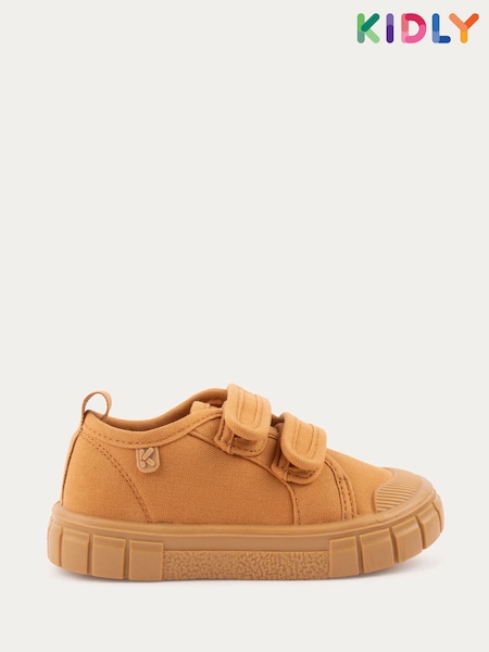 KIDLY BY MORI Canvas Rip Tape Trainers (F71539) | £24