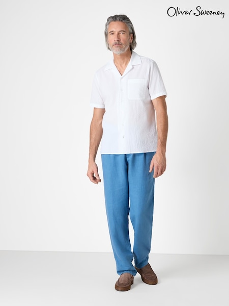 Oliver Sweeney Blue 100% Cotton Riviera Shirt (F71749) | £99