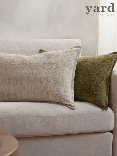 Yard Chalk Ramas Jacquard Feather Filled Cushion (F71762) | £28
