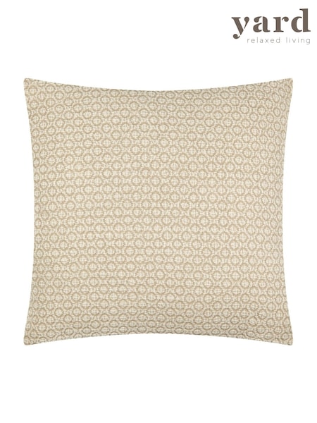 Yard Natural Tryfan Textured Cotton Polyester Filled Cushion (F71829) | £20