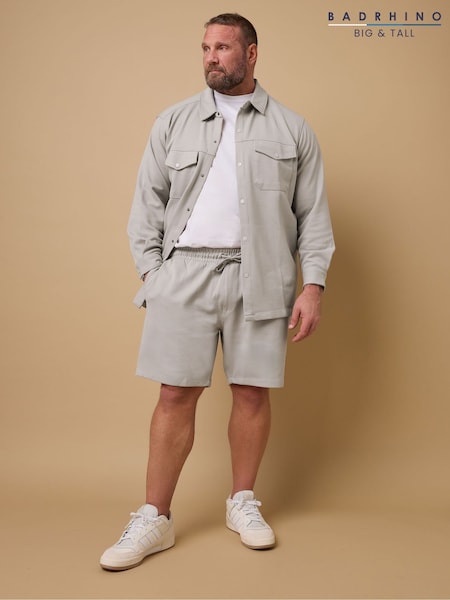 BadRhino Big & Tall Natural Textured Jersey Jogger Shorts (F71886) | £30