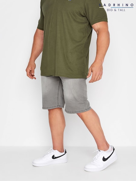 BadRhino Big & Tall Grey Denim Shorts (F71888) | £29