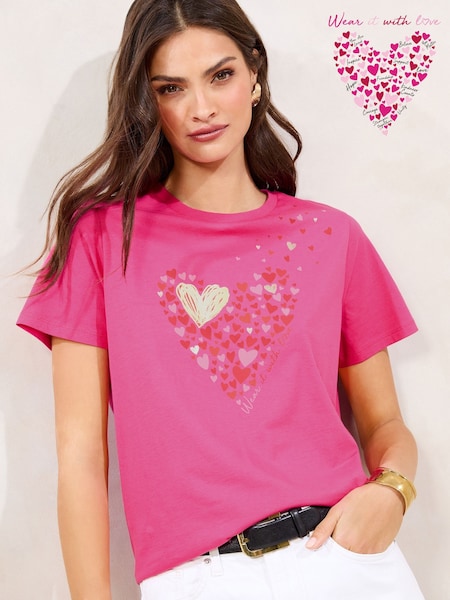 Pink Boyfriend Wear it with Love 100% Cotton T-Shirt (F72070) | £24