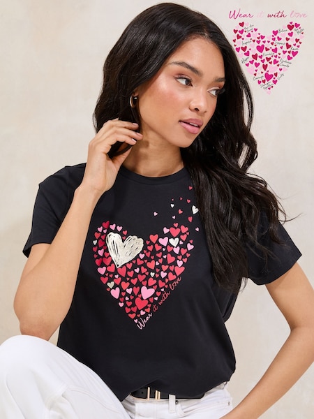 Black Boyfriend Wear it with Love 100% Cotton T-Shirt (F72072) | £24