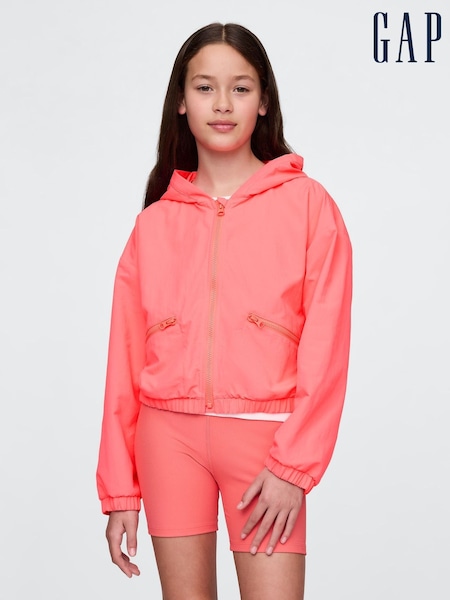 Gap Pink Nylon Windbreaker Jacket (4-13yrs) (F72098) | £40